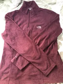 美品　ノースフェイス シャツ　ワインレッド
