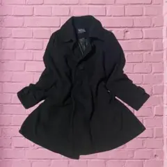 00's vintage 黒 コート バック リボン ノームコア アウター