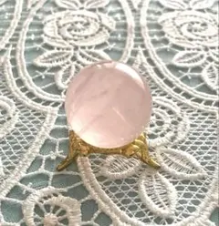 ピンクローズクォーツスフィア 30㎜パワーストーン風水　インテリア