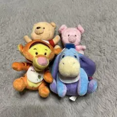 【土日限定】プーさん・ティガー・イーヨー・ピグレット ぬいぐるみセット