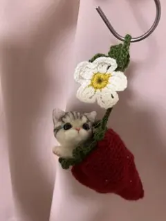 羊毛フェルト　サバトラ猫