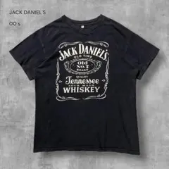 3168古着00sジャックダニエル企業物Tシャツ好デザインバーボンフェード墨黒Mのサムネイル