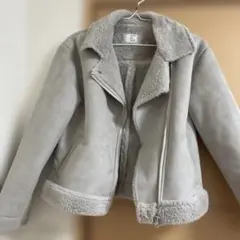 OLIVE des OLIVE グレー ムートンコート F