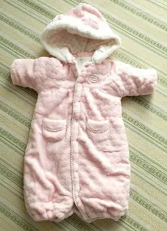 ベビーアウタージャンプスーツおくるみモコモコロンパースカバーオール赤ちゃん