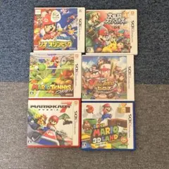 ニンテンドー3DSマリオ系ソフト7本セットまとめ売り 動作確認済み