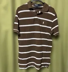 Polo ラルフローレン　ポロシャツ ボーダー 茶
