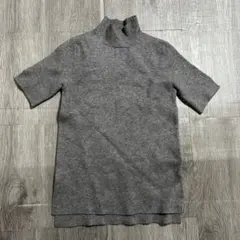 ZARA 半袖ニット　グレー
