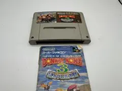 スーパードンキーコング3 説明書付き スーファミソフト 現状品 ジャンク扱い