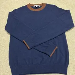 INES DE LA FRESSANGE クルーネックカシミアセーターMネイビー