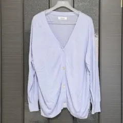 「2サイズ展開」「接触冷感」クールミストカーディガン ロング サックスのサムネイル