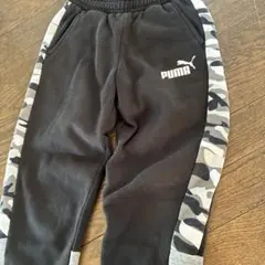 PUMA 男児140サイド迷彩ストライプ ロングパンツ