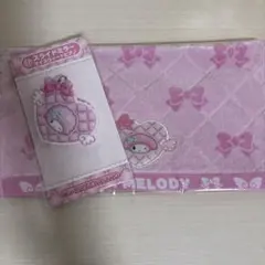 マイメロディ ハンドタオル・マイスウィートピアノ　スライドミラー 2点セット