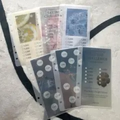 バインダー 貯金 saving リフィル フラワー レジン　韓国