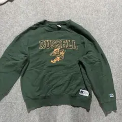 RUSSELL ダークグリーン トレーナー Mサイズ