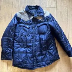 ネイビー キルティングダウンジャケット