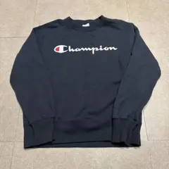 Champion チャンピオン　トレーナー　スウェット　紺　ネイビー　ロゴ　S