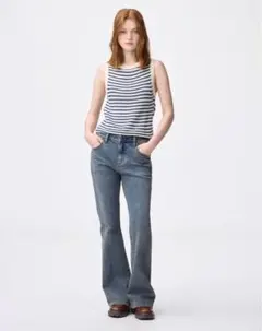 スリムフレアジーンズ 65 BLUE WOMEN S