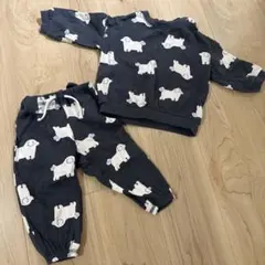 H&M ベビー トレーナー セットアップ80cm 犬柄