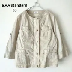 a.v.v standard ジャケット レース フルジップ ベージュ 38のサムネイル