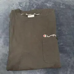 Champion 胸ポッケTシャツ 黒 M