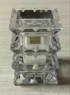 カガミクリスタル 花瓶 2点セットフラワーベース ガラス 花器 箱付き