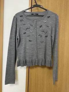 MISS J グレーカーディガン　美品　Mサイズのサムネイル