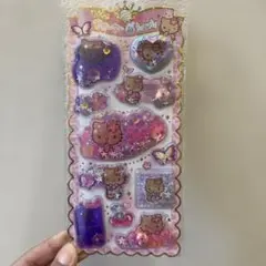 キティ　サンリオ　日焼け　キラキラウォーターinシール　ウォーターシール