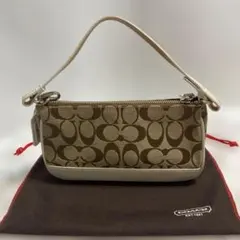 未使用COACH ロゴ柄アクセサリーポーチ 保存袋付き