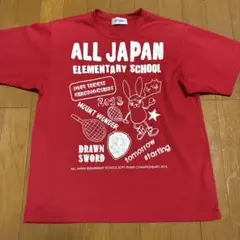 YONEX バドミントン Tシャツ SSサイズ オールジャパン　赤　ウェア