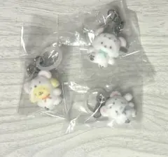 ふわふわスノー　めじるしアクセサリー ポムポムプリン ポチャッコ シナモロール