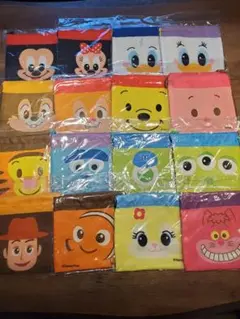 ☆新品未開封☆　ディズニー　フェイス　巾着　Disney　16枚セット