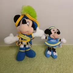 ミッキー・ミニー ぬいぐるみセット　ストラップ付き