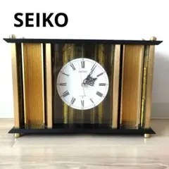 【美品】完動品　SEIKOセイコー　置時計　アンティーク　ヴィンテージ　クォーツのサムネイル