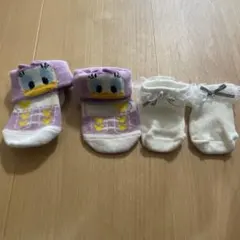 ドナルドダック ベビー靴下 2足セット