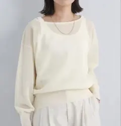 ※グリーンレーベルリラクシング※パフシアーニットプルオーバー