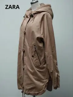 ZARA　ザラ　ジャケット ミドル丈　フード付き