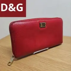 D＆Gドルチェ＆ガッバーナ ラウンドファスナーレザー レッドのサムネイル