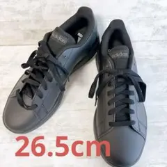 週末限定セール❣️adidas ブラック スニーカー　26.5cm アディダス