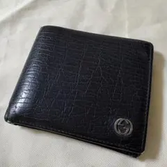 ⭐️USED⭐️gucci 財布 二つ折り 黒 メンズ レザー