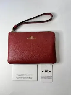 COACH コーチ ポーチ F58032 ダークレッド