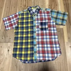 THE SHARKEY'S GALLERY マルチカラー チェックシャツL