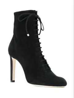 Jimmy Choo スエード レースアップ ショートブーツ