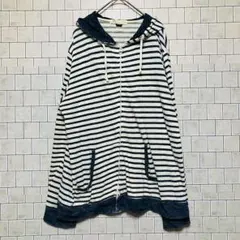 Squash Cloth ストライプパーカー Lサイズ 人気デザイン 人気カラー