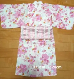 組曲　花柄浴衣 帯付き　110cm～120cmのサムネイル