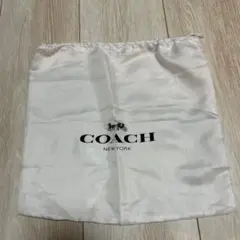 COACH ホワイトショップ袋　巾着