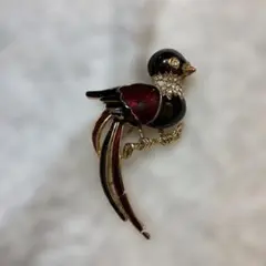 ブローチ　鳥モチーフ