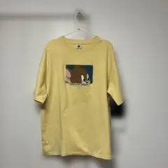 トムとジェリー Tシャツ Lサイズ イエロー