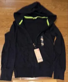 16 ユニクロ UNIQLO スウェット フルジップ パーカー 140 ブラック