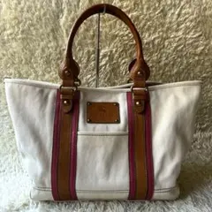 美品　バーバリーブルーレーベル　BURBERRY　キャンパス　トートバッグ