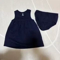 GAP ベビー服　キルティングジャンパースカートセット　70cm ネイビー